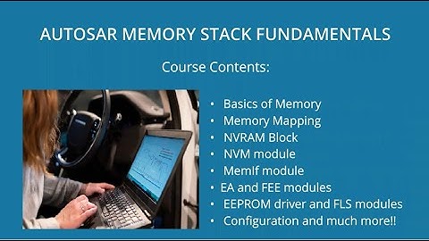 AUTOSAR Memory Stack Fundamentals Udemy Course Promo Video | AUTOSAR NVM MODULE |