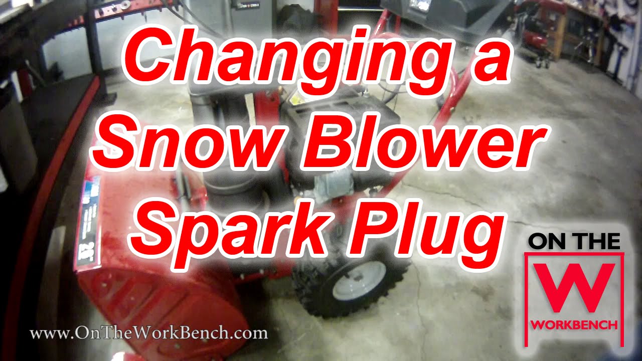 Troy Bilt / MTD Snow Blower Spark Plug Change - YouTube