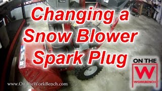 Troy Bilt / MTD Snow Blower Spark Plug Change