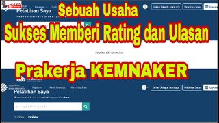 Setelah pada video sebelumnya saya memberikan tutorial cara memberi
rating dan ulasan di kampus techfor id kemnaker prakerja 2020 dan...