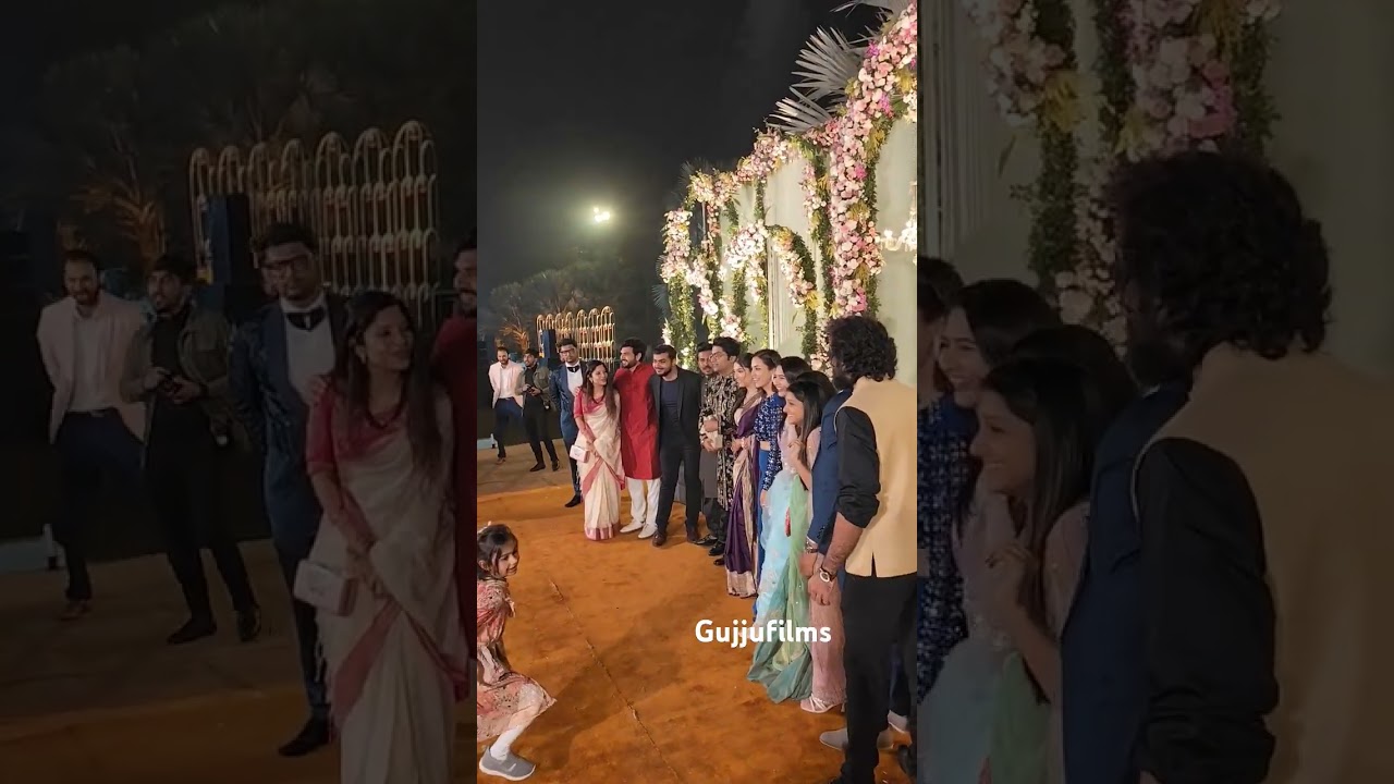Gujarati Film Stars at Malhar Thakar & Puja Joshi Wedding Reception 