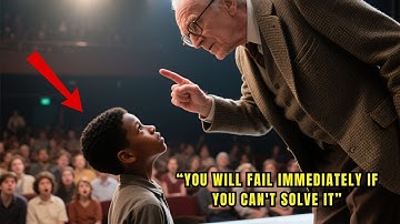 Professor Wrote  IMPOSSIBLE  Calculus Problem to Fail Black Student—10 Minutes Later He SHOCKED MIT"