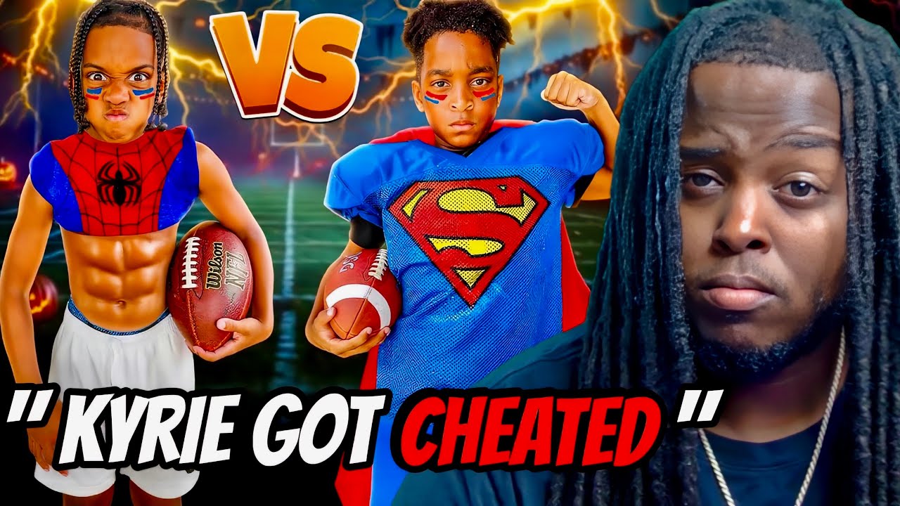 HE REALLY MADE HIM CRY?! The Prince Family DJ VS KYRIE HALLOWEEN 1V1 FOOTBALL MATCH UP REACTION