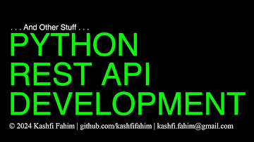 Part 1: Client | Python REST API Development via Educative.io | Code with Kashfi Fahim