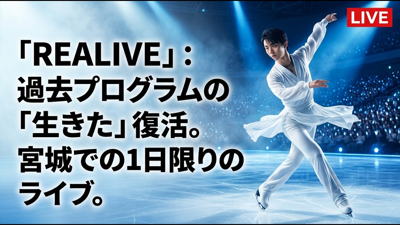 羽生結弦、故郷・宮城で見せた「再生」の奇跡――ICE STORY『REALIVE』が私たちに問いかけるもの