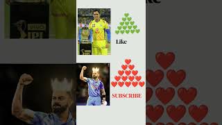 king vs dhoni who win guys #kohlifans #ipllover #dhonifans