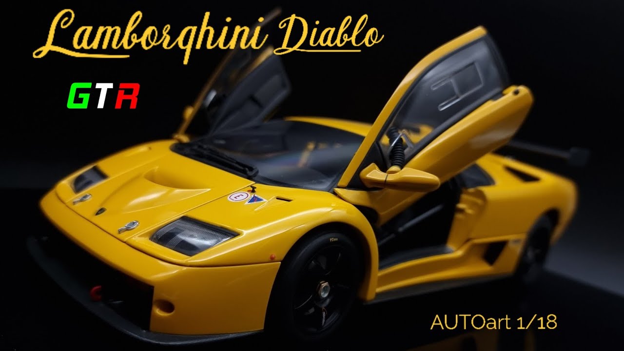 Lamborghini Diablo GTR - AUTOart 1/18 (74521) model car - YouTube