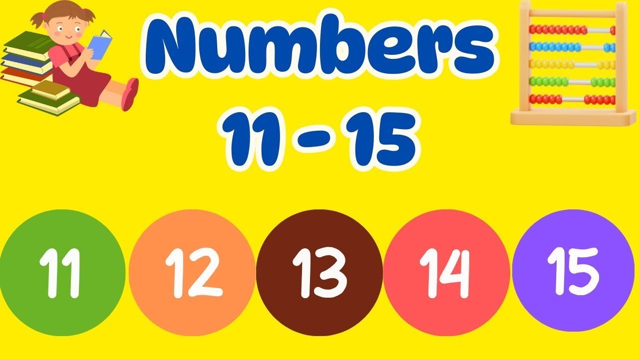 Counting numbers 11 to 15 😍 Learning Counting numbers activity | Class ...