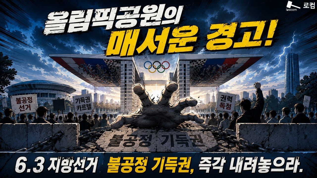 올림픽공원의 매서운 경고!