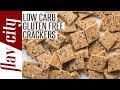 Low Carb Gluten Free Crackers - Keto Snack Attack!