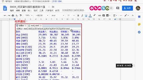 06 下載台銀外匯與格式化輸出