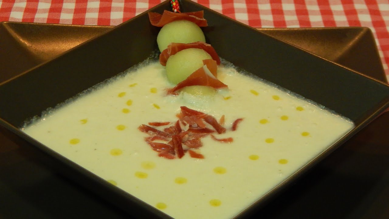 Receta fácil de sopa fría de melón
