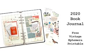 Book Journal and Free Printable