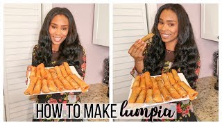 HOW TO MAKE AUTHENTIC LUMPIA// STEP BY STEP INSTRUCTIONS | LoveLexyNicole