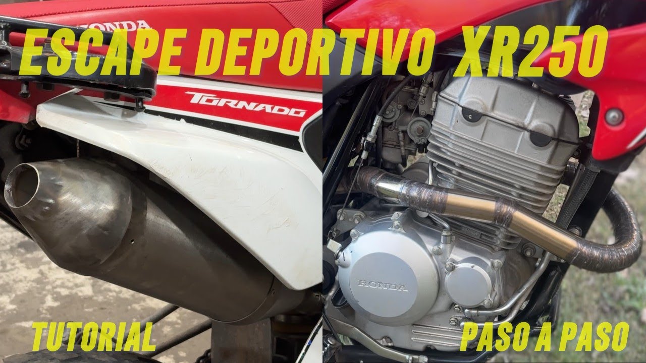 tutorial ESCAPE DEPORTIVO CASERO para HONDA TORNADO 250 . Todo en INOXIDABLE