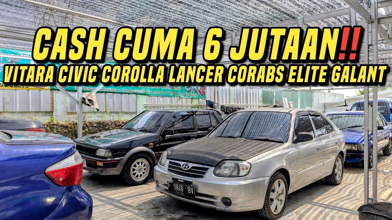 Murah nya mobil bekas di Hand Mobilindo diserbu pembeli❗️Banyak mobil seharga motor cuma 6-9 juta ni