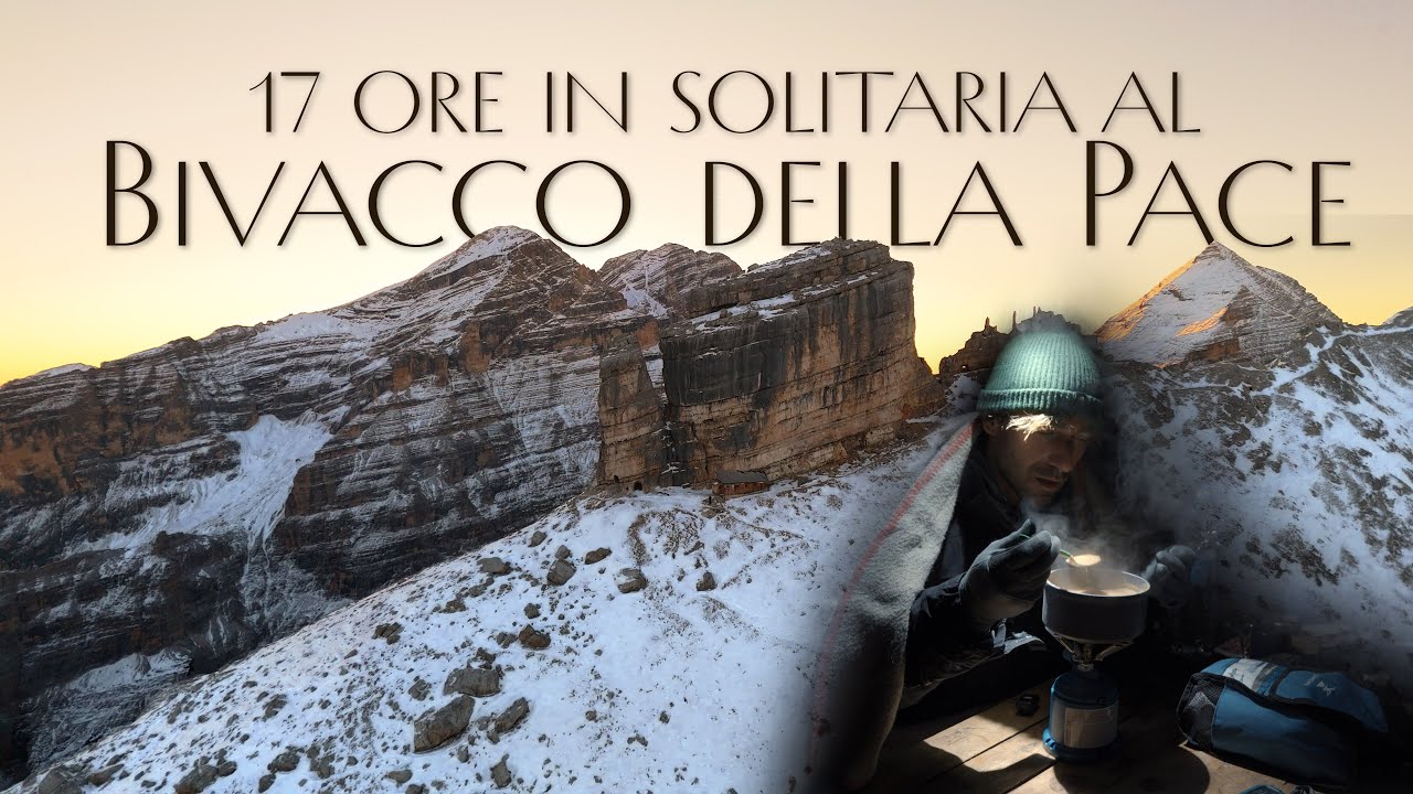17 ORE in SOLITARIA al BIVACCO della PACE a -10° | DOLOMITI | VLOG