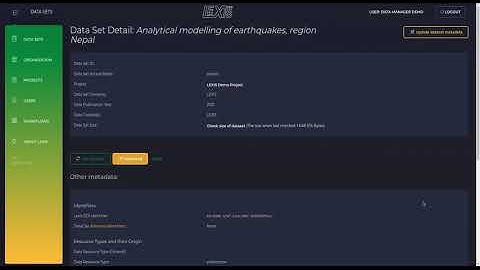 LEXIS Portal datasets