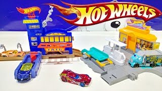 Hot Wheels City Pit Stop Station & Hot Wheels City Police Pursuit Playset For Kids Worldwide