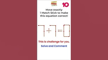 Move 1 Matchstick to make correct equation | Riddles | Puzzles | Let