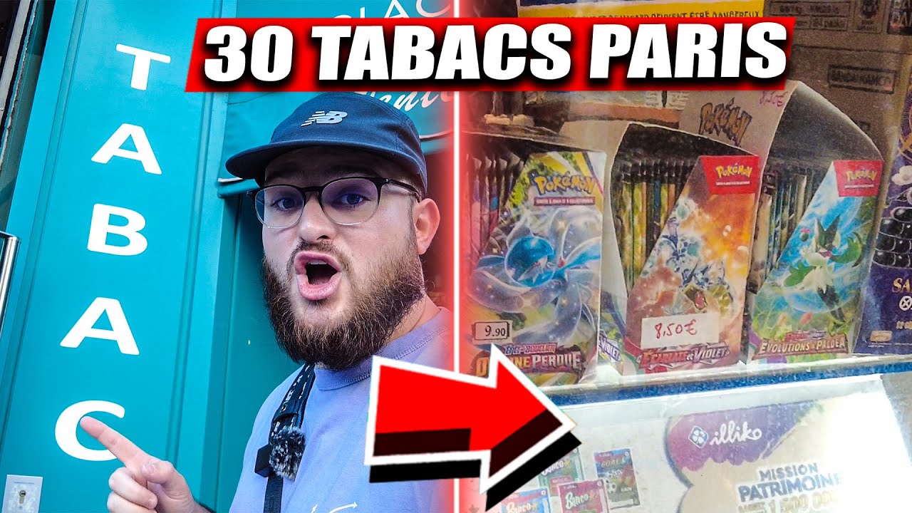 RETOURNER 30 TABACS à PARIS pour TROUVER du POKÉMON ! (Mission IMPOSSIBLE..)