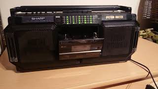 SHARP WQ-T252 Radio Double Tape with Spectrum Analyzer & Graphic Equaliser