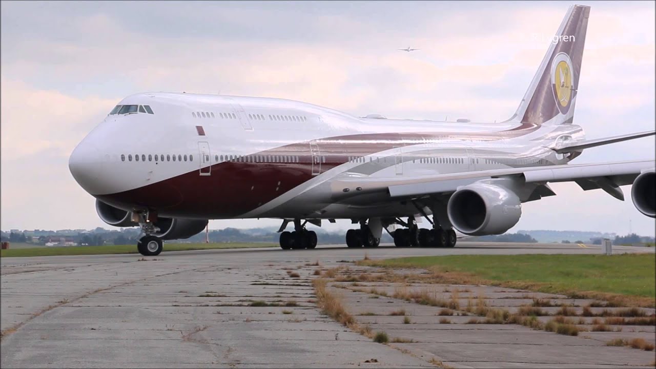 Boeing 7478ZV (BBJ) VQBSK Qatar Amir Flight, Arrival and