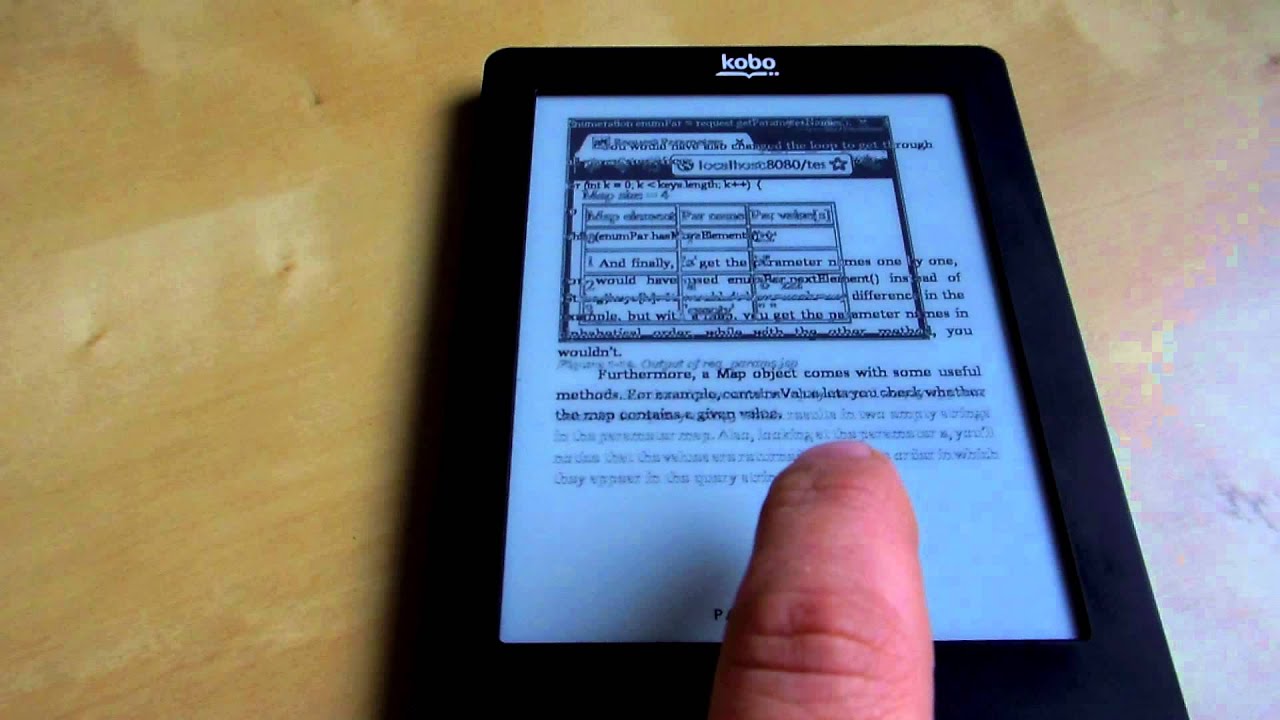 Kobo Touch demo YouTube