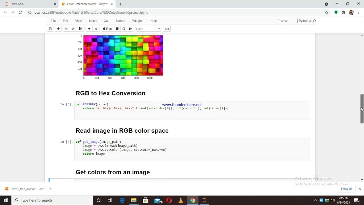 Color Detection Using OpenCV python #thesparkfoundation#iot ...