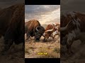 Who would win? American Bison vs Texas Longhorn #apexpredator #vsbattle #wildlife