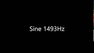 Sine 1493Hz Audio Only