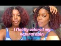 I DYED MY HAIR PURPLE AND THIS HAPPENED! | Hair Paint Wax on Natural Hair | Gabrielle Amandaaa