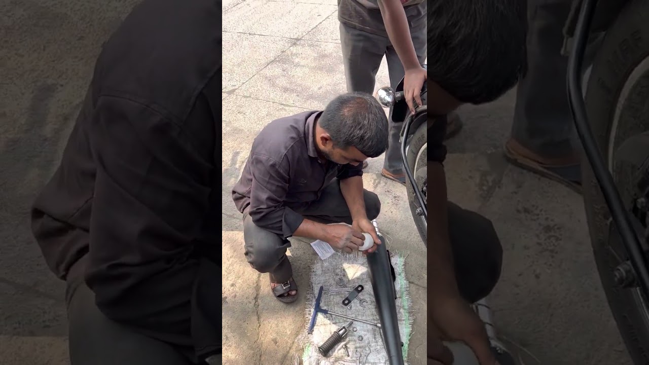 Moto Torque beat exhaust for Bs4 Royal Enfield classic ✅ installation &Sound test🔥😱| |🤨