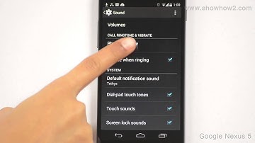 Google Nexus 5 - Change Phone Ringtone