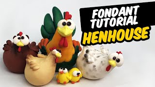 Fondant tutorial | HENHOUSE - chicken &amp; rooster