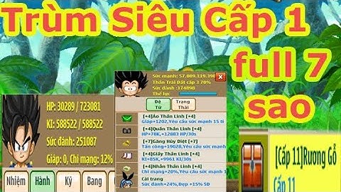 Review Trùm Siêu Cấp1 - Ngọc Rồng Online
