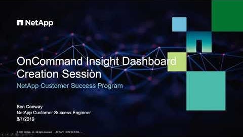 OnCommand Insight Dashboards