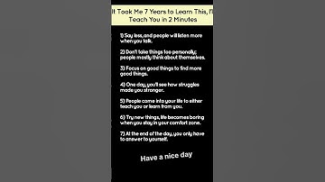 It Took Me 7 Years to Learn This, I