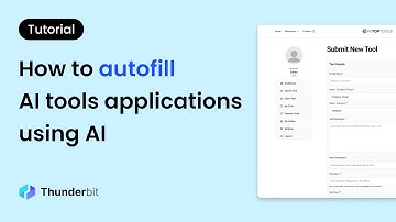 How to autofill AI tools applications using AI | Thunderbit AI Clipboard