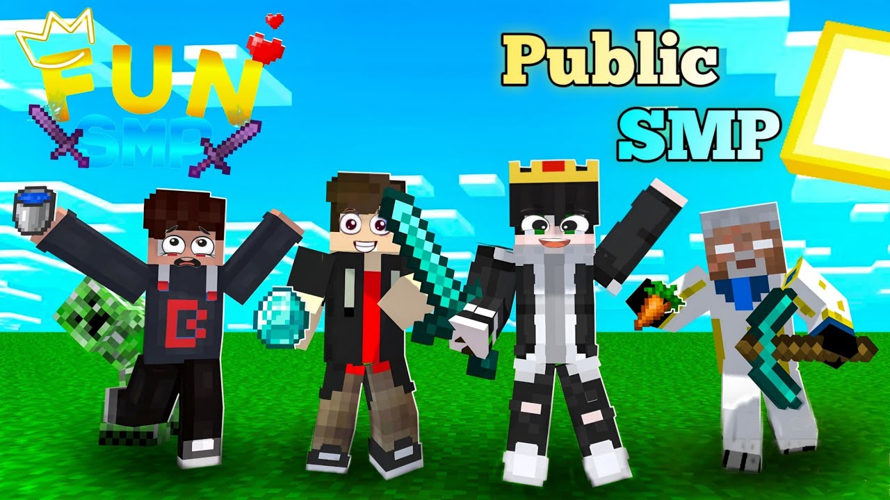 24/7 Minecraft Public Smp || Minecraft Live Stream || Java + Pe 24/7 ...