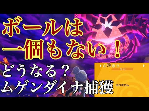 ポケモン剣盾 検証 ボールがない状態でムゲンダイナ捕獲イベントに突入すると Youtube