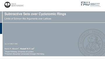 [Publication] Subtractive Sets over Cyclotomic Rings: Limits of Schnorr-like Arguments over Lattices