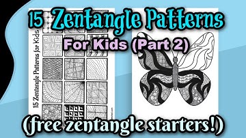 Zentanglepatronen voor kinderen - Deel 2