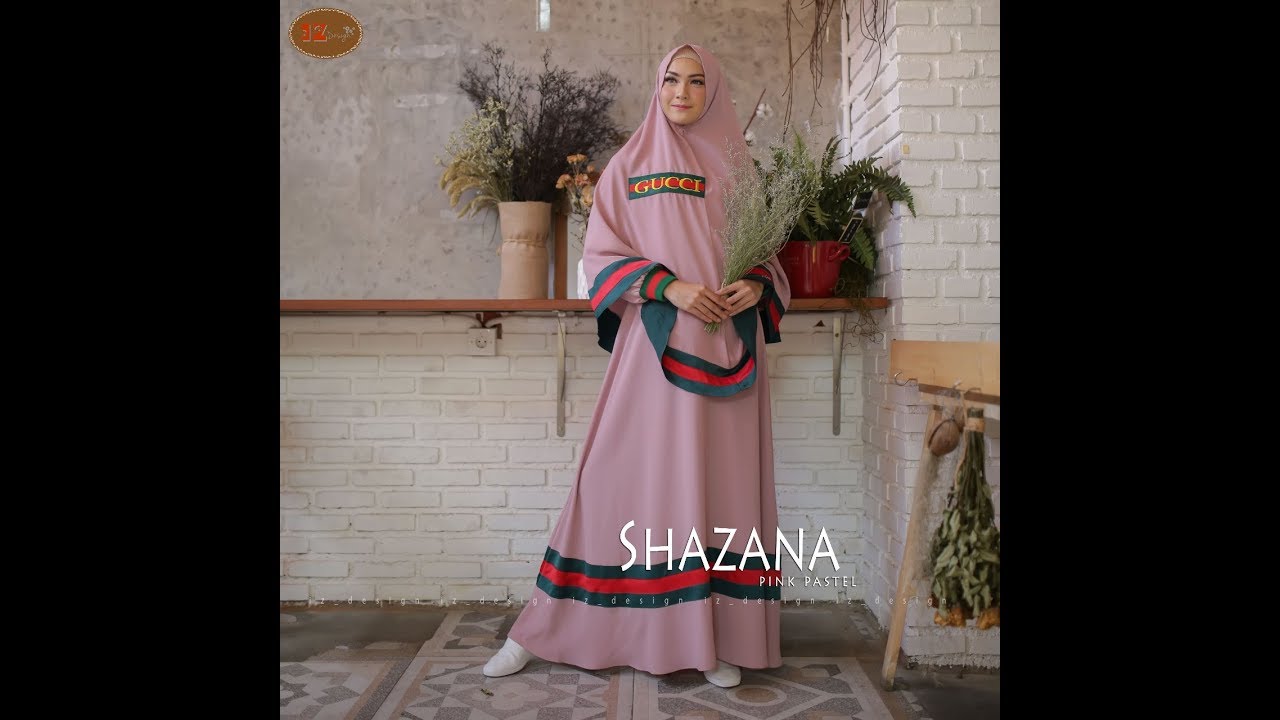  Model  Baju  Gamis Syari Terbaru 2019  Set Khimar Cantik  