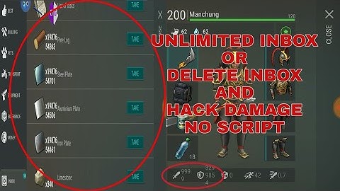 Last day on earth with game guardian no root unlimited inbox/delete inbox and hack damage no script
