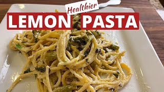 Easy Lemon Pasta With Garlic, Basil & Asparagus | Pasta Al Limone