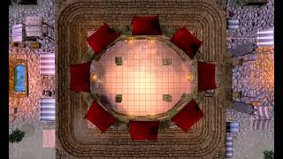 D&D Maps - Animated - Waterdeep Arena (Market place) (Grid)