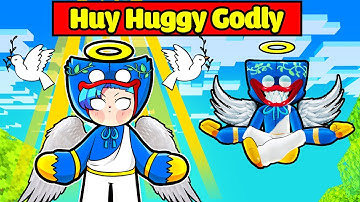 HUY NOOB BẤT NGỜ TRỞ THÀNH HUGGY GODLY TRONG MINECRAFT*HUY NOOB HUGGY WUGGY GOD SIÊU MẠNH 😇👾