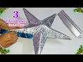 Economical 3 Christmas Decoration with Aluminium Foil | DIY Christmas craft idea🎄154