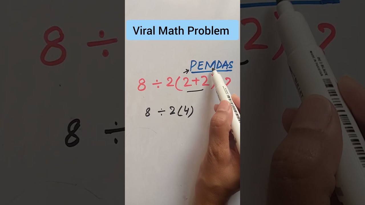 Viral Math Problem PEMDAS Rule Shorts
